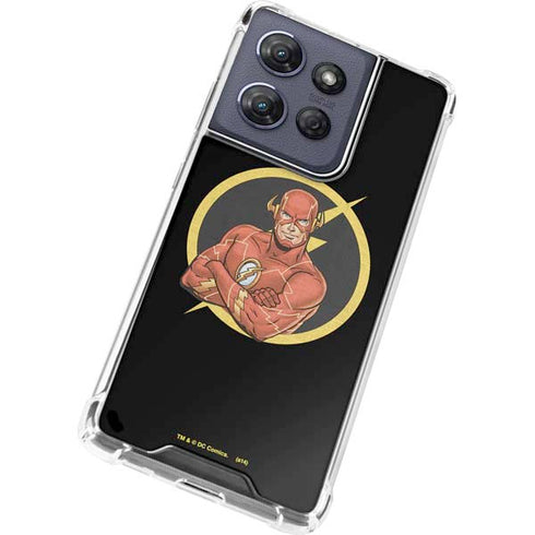 DC Comics The Flash Folded Arms Pose Moto G Play 5G (2025) Clear Case